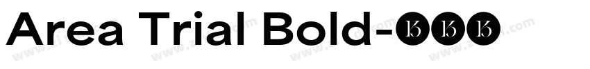 Area Trial Bold字体转换
